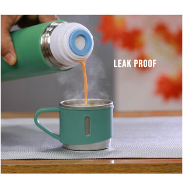 12 Hours Hot & Cold - Insulated Flask + 3 Cups (1F3C1)