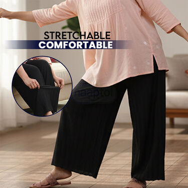 Daily Wear Comfort Free-Size Palazzos Pack of 3 (3WP2)