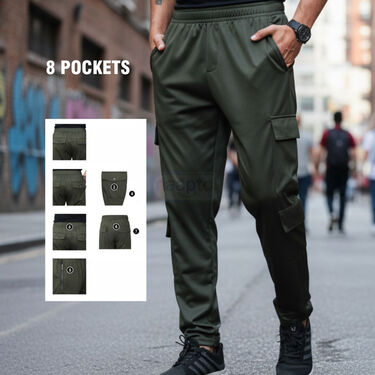 Dhamaka Deal - Pack of 3 Men's 8 pocket pant (3SPT22)