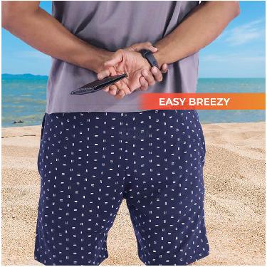 2 Comfortable Cotton Rich Shorts For Mens With Free Leatherite Wallet And Digital Watch (BPW2)