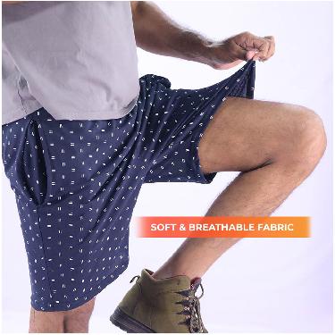 2 Comfortable Cotton Rich Shorts For Mens With Free Leatherite Wallet And Digital Watch (BPW2)