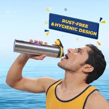 Pack of 3 Stainless Steel Water Bottle (3B8)