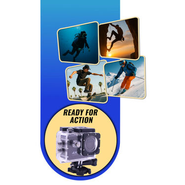 4K WiFi Waterproof Action Camera With 2.0-Inch Screen & 5 Mounts (CCTV21)