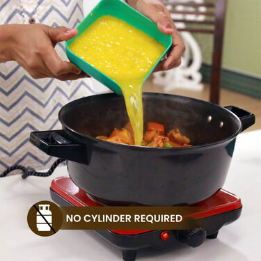 1000 Watt Electric Flameless Cooking Stove With Heat Adjustment (ECS5)