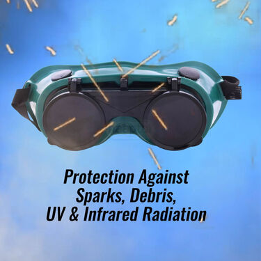 Flip-Up Eye Safety Goggles + Free Safety Gloves (FLG2)