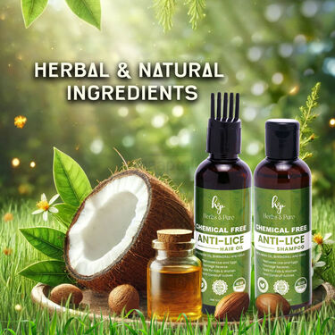Anti Lice Shampoo And Oil With Comb (HPL1)