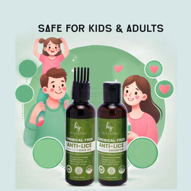 Anti Lice Shampoo And Oil With Comb (HPL1)