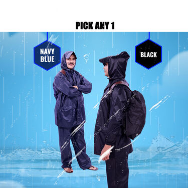 Pick Any 1 Cap Raincoat For Men By Scottish Club With Free Rain Protector Bag Cover (RCB2)