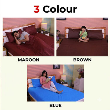 Water Proof Double Mattress Protector Sheet with 2 Pillow Protector Free (DMP8)