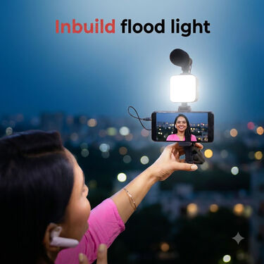 Remote Controlled Smart Video Making Kit with Inbuilt Flood Light + Mic + Tripod (SVMK)