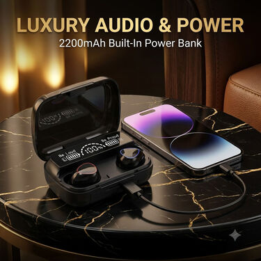 Wireless Bluetooth Earbuds With Free 3 Type C Fast Charging Cable (TWS61)