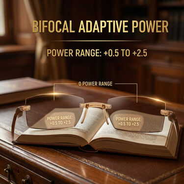 Bifocal Adaptive Power Reading Glasses - Buy 1 Get 2 FREE (3BCORG9)
