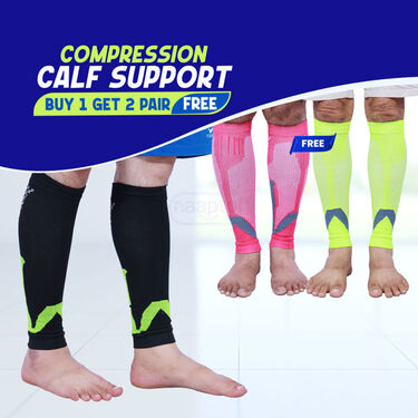 Compression Calf Support Buy 1 Get 2 Pair Free (CS13)