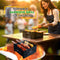2 In 1 Portable Charcoal & Gas Barbeque Grill + 3 Skewers (1CBG1)