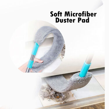 Flexible Microfiber Gap Duster Long Handle Mop