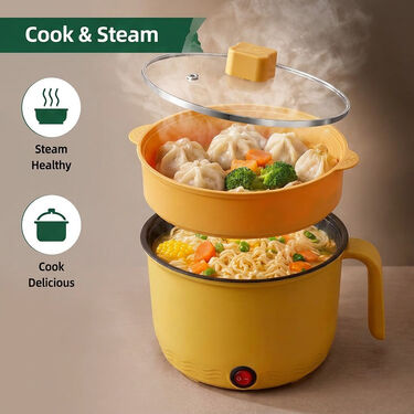 Multipurpose Electric Cooking Pot With Steamer (EFM13)