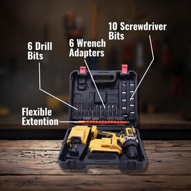 Double Battery Cordless Drill Set (DS4)
