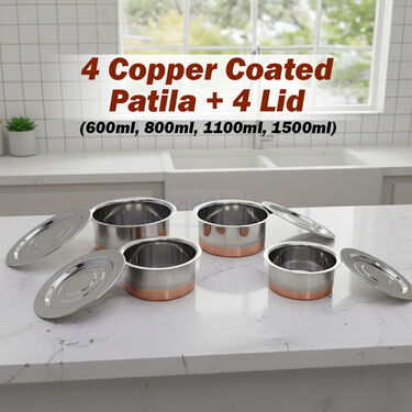 21 Pcs Copper Bottom Multipurpose Cook & Serve Set (21CC1)