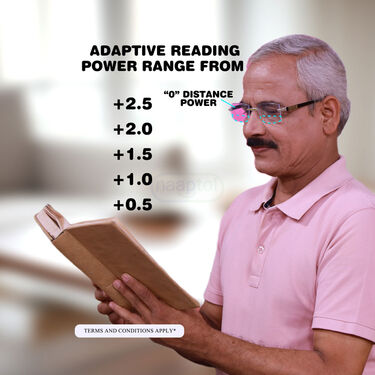 Rimless Bifocal Coloured Adaptive Power Reading Glasses Buy1 Get 2 Free (3BCORG17)