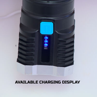 Powerful Long Range 4 LED Bright Torch with Emergency Light (LL26)