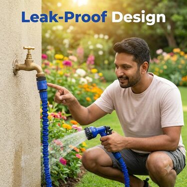 Magic Expandable Pipe With Water Spray Gun (HP7)