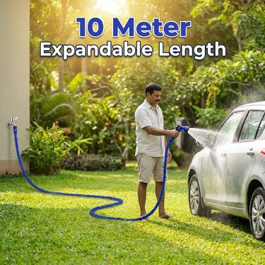 Magic Expandable Pipe With Water Spray Gun (HP7)