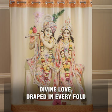 3D Printed Radha Krishna Curtain (CU15)
