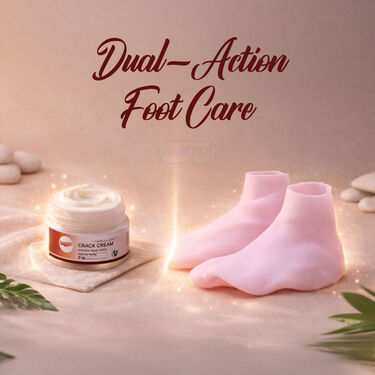 Anti Crack Foot Cream With Silicone Foot Socks (FCFS)