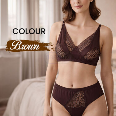 Pack of 3 Premium Lacy Bra Panty Set (3BP2)