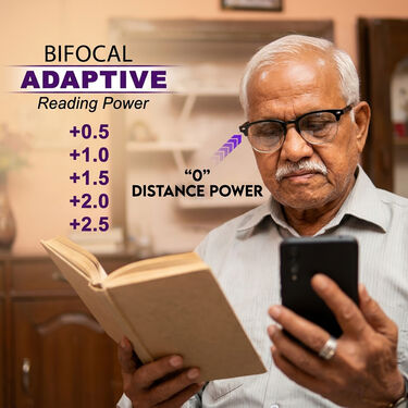 Full Frame Bifocal Adaptive Power Reading Glasses B1G1 Free (2BORG6)