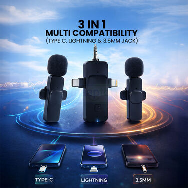 3 In 1 Dual Wireless Mic (PWM4)