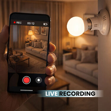 Hidden Bulb Holder Wifi live Camera (CCTV40)