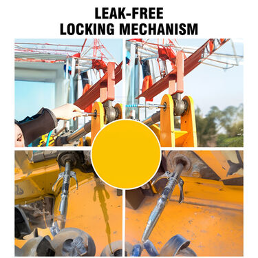 Double Handle Grease Gun Coupler For Mechanic (CC01)