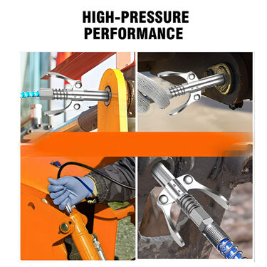 Double Handle Grease Gun Coupler For Mechanic (CC01)