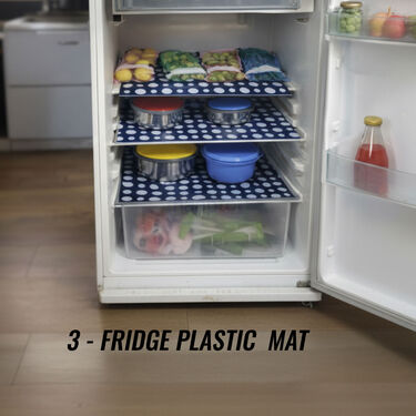 5 Pcs Fridge Cover Set + 10 Free Gifts with Kitchen Scissor (5FC9)