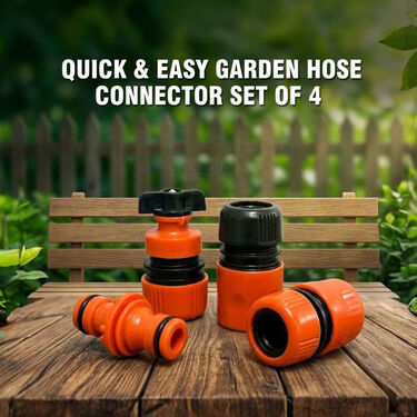 Quick & Easy Garden Hose Connector Set of 4 (HC1)