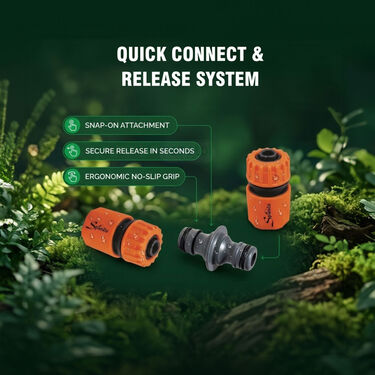 Quick & Easy Garden Hose Connector Set of 4 (HC1)