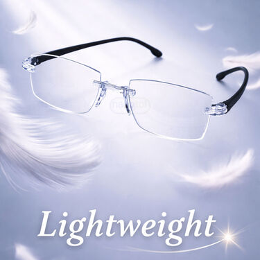 Rimless Adaptive Power Bifocal Reading Glasses (1BORG)