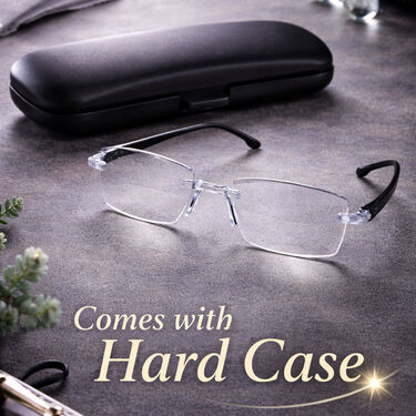 Rimless Adaptive Power Bifocal Reading Glasses (1BORG)