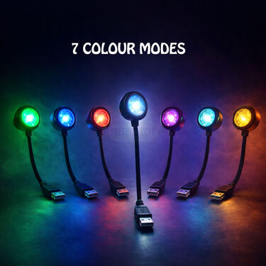 360 Degree Flexible USB Multicolor Sunset Light Projector (LL42)