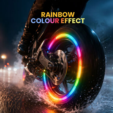 Colorful Rainbow Tyre Reflectors Pack Of 20 (CTR3)