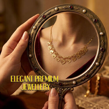 Golden Filigree Charm Necklace (GFCN1)