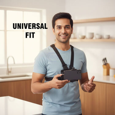 Adjustable Mobile Holder Chest Strap For Content Creation (MH3)