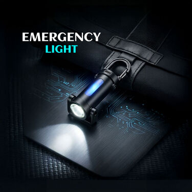 Rechargeable Ultrabright Keychain Flashlight With Emergency Light (LL46)