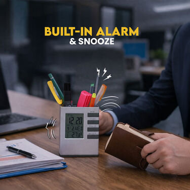 Time Clock Computer Stand Smart Desk Stand with Clock Display (DSD) – Quicketail