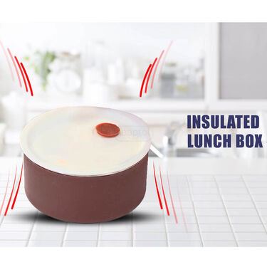 3 Vacuum Insulated Steel Lunch Box with Steel Bottle (3ISLBB2)