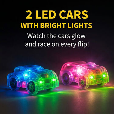 4 Layer Flipping Car Track Set with 2 Bblowing Led Cars (CTS1)