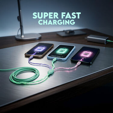 Super Long 3 In 1 Fast Charging Cable (CDC23)