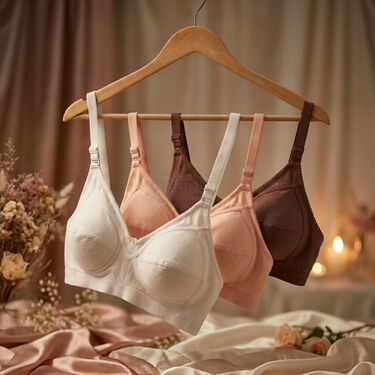 Pack of 3 Pretty Women Everyday Wear Non Padded Medium Coverage Salwar Kameez Bra (SKB1)