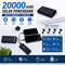 20000 Mah Solar Powerbank With Inbuilt Cables (PB34A)